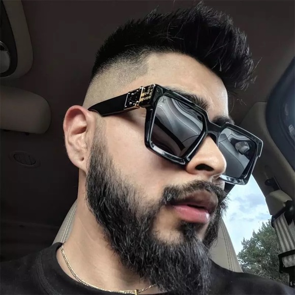 Luxury Brand Designer Square Sunglasses Men - Picture 5 of 16